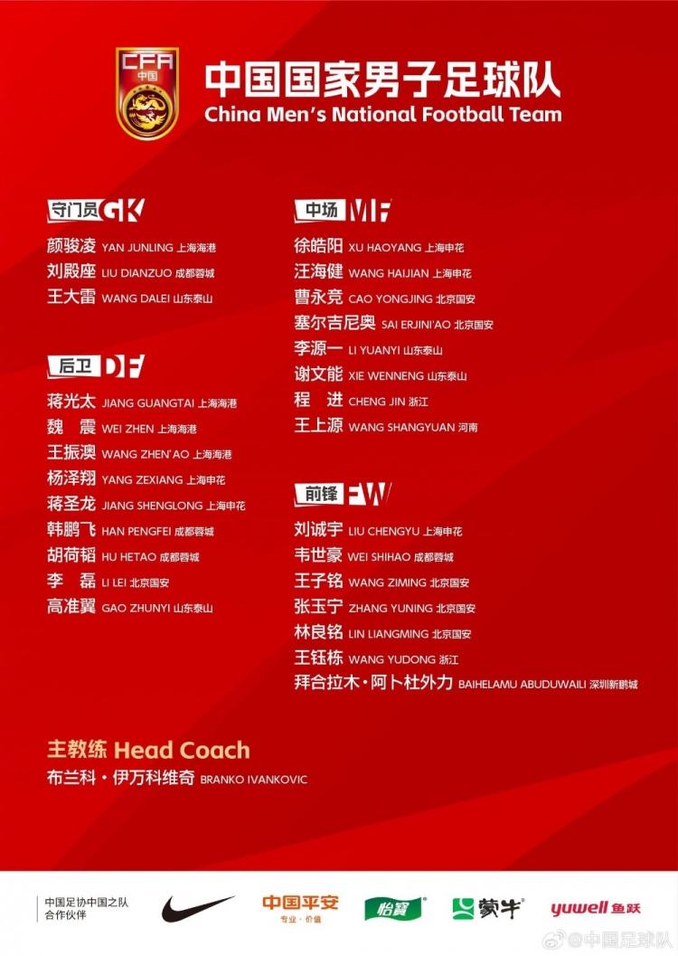 今晚國腳出場綜述：顏駿凌、程進全場 王鈺棟傷退&拜合拉木染紅