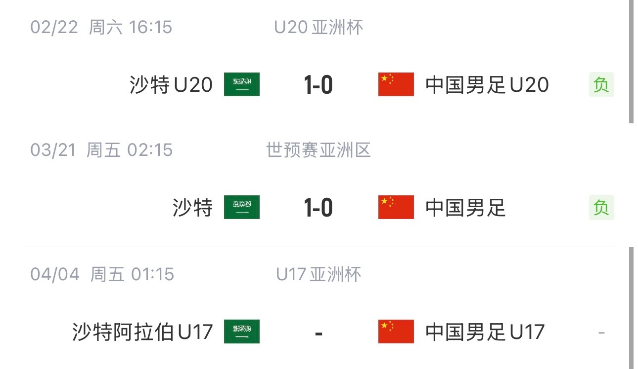 國(guó)字號(hào)三遇沙特！國(guó)少U17亞洲杯首戰(zhàn)對(duì)陣沙特，此前國(guó)足&國(guó)青均負(fù)