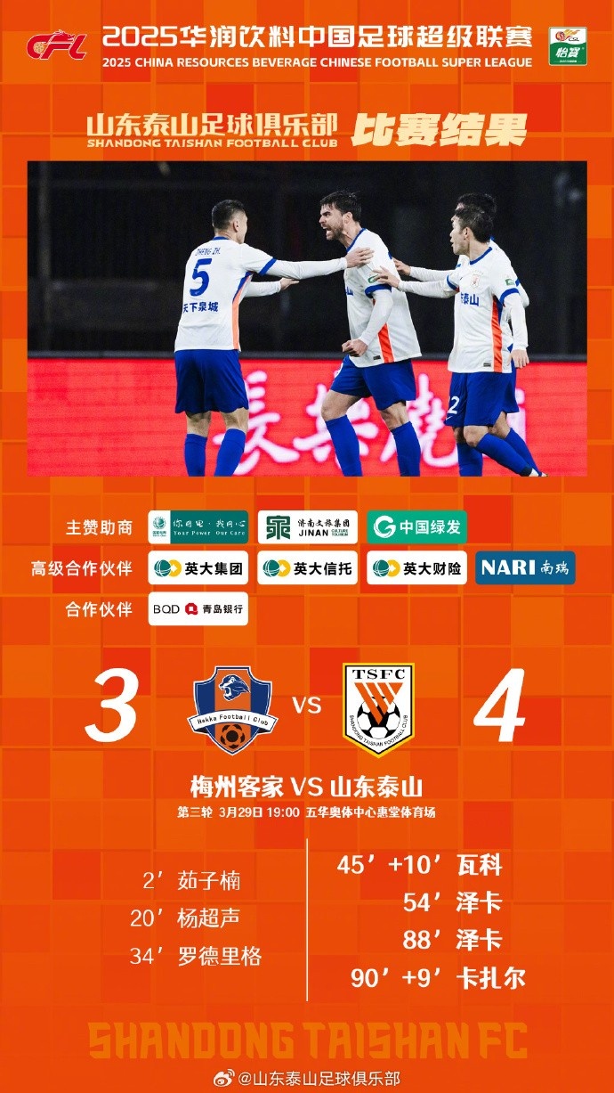 從0-3到4-3，這是一場彰顯堅韌不拔泰山足球精神的戰(zhàn)斗！