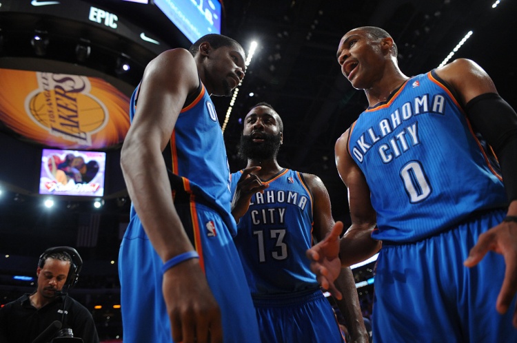 雷霆三少得分全部進(jìn)入歷史前20！他們是NBA歷史最大的如果嗎？